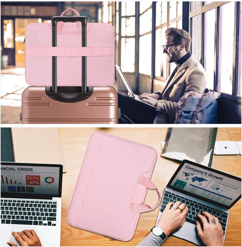 11.6-12.9 Inch Laptop Bag Sleeve Women Ladies TSA Travel Briefcase with Organizer for Lenovo Chromebook Flex 3 11, Macbook Air 13 A2337, Acer Chro...
