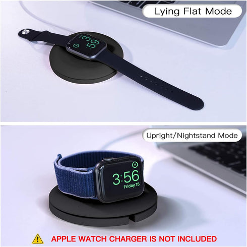 PZOZ Charger Stand for Apple Watch, Portable Charging Station Cable Management Dock Holder Organizer for iWatch Series Ultra 10 9 8 SE2 7 6 SE 5 4...
