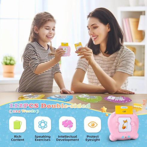 Talking Flash Cards,Kids Toddler Flash Cards 224 Sight Words,Montessori Toys,Speech Therapy Toys,Autism Sensory Toys,Learning Educational Toys Gif...