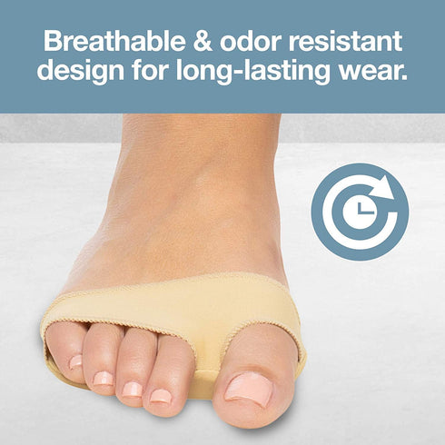 ZenToes Ball of Foot Pads Metatarsal Cushions for Metatarsalgia, Arthritis and Sesamoid Pain Relief 1 Pair (Large, Women 8-10, Men 9-11)...