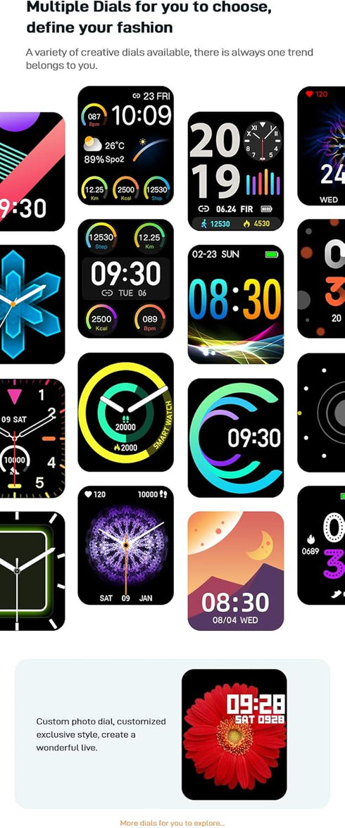 P38 Smart Watch, Gray...