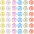 60Pcs 16mm Glow in The Dark Round Acrylic Beads 6 Colors Clear Focal Beads with Glitter Powder for Beadable Pens Keycain Crafts DIY Friendship Bra...