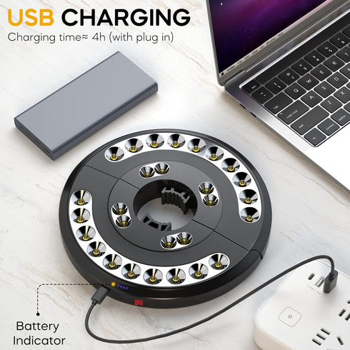 Eletorot Patio Umbrella Lights-Rechargeable Outdoor Lights for Patio Decor, Patio Table Light 28 LED 3 Lighting Modes, Cool Patio Pool Accessories...