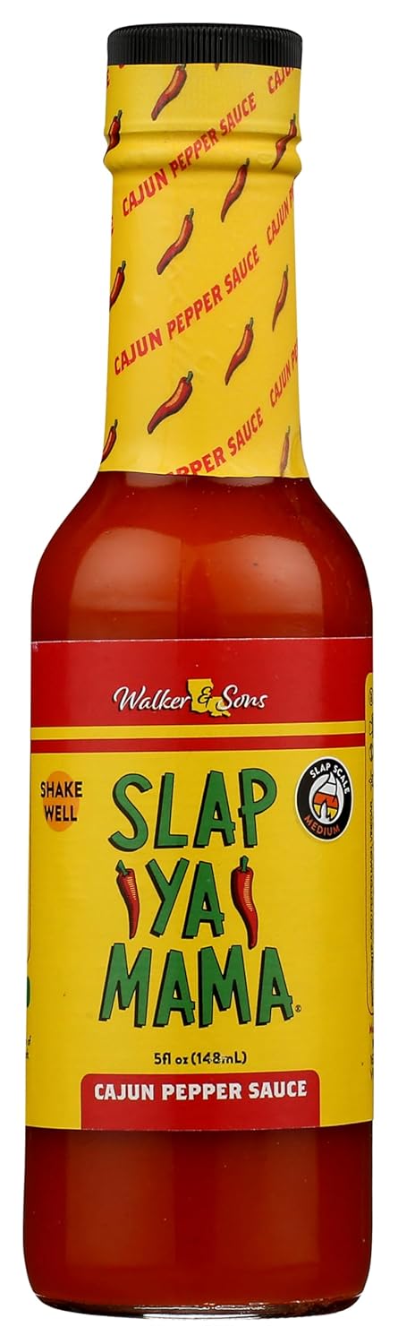 Slap Ya Mama Louisiana Style Hot Sauce, Cajun Pepper Flavor, 5 Ounce Bottle, Pack of 1...