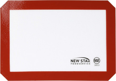 New Star Foodservice 36633 Commercial Grade Silicone Baking Mat Non-Stick Pan Liner, 8 x 12 Inch (Quarter Size)...
