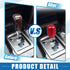 6 Speed Manual Shift Knob Car Shifter Stick Gear Knobs Aluminum AlloyShifting Lever with 8mm 10mm 12mm Adapters Red...