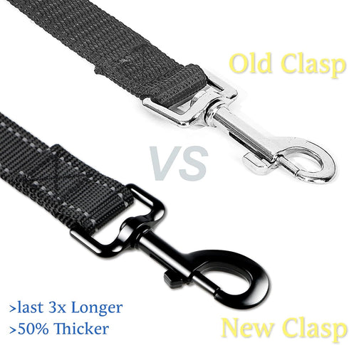 3M Reflective Dog Leash 5ft Long with Traffic Padded Handle, Dog Training Leash Heavy Duty,Double Handle Lead for Large or Medium Dog...