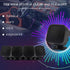4 Pcs 500W Car Speaker, TP-004A High Power Stereo Car Tweeter, Vertical Round Easy to Install Speakers for Surface Mounting on Car Truck and Boat....