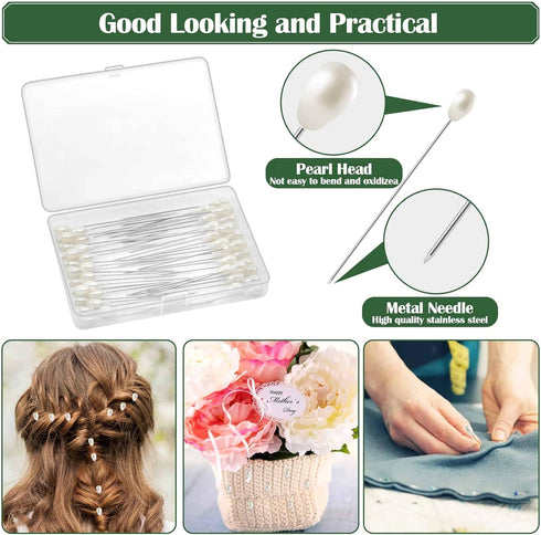 Floral Tape and Floral Wire, Paxcoo Floral Arrangement Kit with Green Floral Tape and Floral Wire, Boutonniere Flower pin, Wire Cutter for Wreath ...