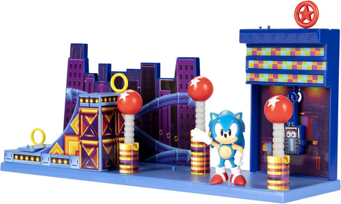 Sonic The Hedgehog Action Figures 2.5" Studiopolis Zone Playset...