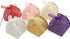 KPOSIYA Pack of 100 Laser Cut Rose Candy Boxes, Favor Boxes 2.5"x 2.5"x 3.1", Gift Boxes Bridal Shower Anniverary Birthday Party Wedding Favor (10...