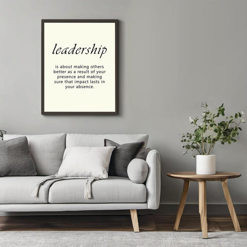 Posterizer 1 pcs-Leadership Encouraging quotes-Motivational & Inspirational Art-Workplace & Office Art-Decor for Home & Office- UNFRAMED Wall Art...