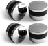 Unicook Grill Control Knob 4 Pack, Gas Burner Replacement, Chrome Plated Plastic with Nonslip Grip, Fits BBQ Gas Grills with D Shaped Valve Stem, ...