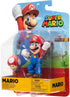 Super Mario Nintendo 4-Inch Mario Poseable Figure with Power up Mushroom Accessory. Ages 3+ (Officially licensed)...
