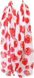 Wrapables® Lightweight Poppy Floral Print Long Scarf...