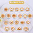 Puocaon Mini Polymer Clay Cutters - 20 Pcs Flower Cat Paw Clay Cutters for Polymer Clay Earrings Making, Monstera Sakura Clover Clay Jewelry Cutte...