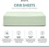 TAFTS 100% Viscose derived from Bamboo Fitted Crib Sheets, Girls, Boys & Unisex, 8 Inch Deep Pocket, Standard Crib & Toddler Mattress, Cooling, So...
