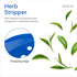 Herb Stripper Tool - Herb Leaf Stripper with 8 Holes - Plastic Greens Stripper - Kitchen Herb Stripping Tool for Kale, Cilantro, Thyme, Chard, Bas...