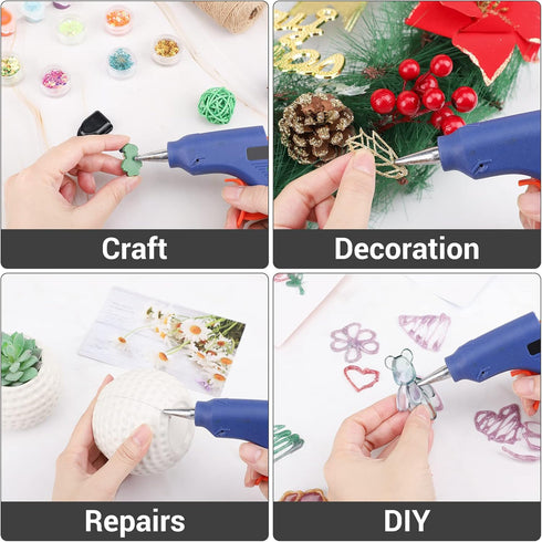 Gartful 120pcs Hot Glue Gun Wax Sticks, Hot Glue Mini Sticks 0.28" x 3.9", Hot Melt Glue Sticks for Art Craft Project, Home, Office, General Repai...