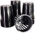 xGarden - Black 4" Round Mesh Pot Cups - 25 Pack, Lightweight Economy Net Pots, Thin Lip & Slotted Sides, UV Resistant & BPA Free Plastic, Indoor ...