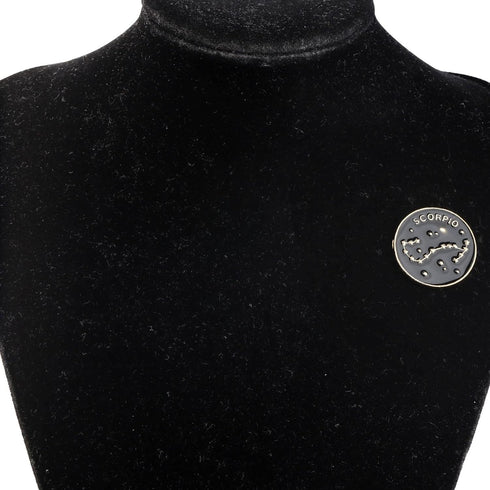 Zodiac Sign Constellation Brooch Astrology Horoscope Birthday Gift for Women Man Astrology Enamel Pins for Birth...