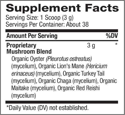 BareOrganics, Mushroom Immune Blend Powder, Organic Superfood, Vegan Dietary Supplement, 4 Ounces...