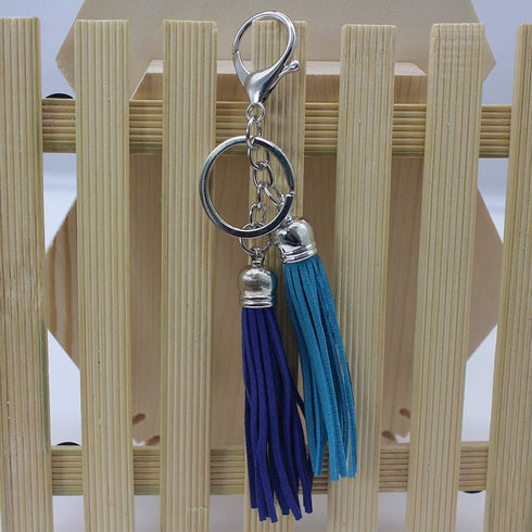 PAMIR TONG 100pcs Faux Suede Leather Bulk Sets Tassels for Decorations, Key Chain, Earring, Cellphone Straps,Jewelry Accessories,DIY Craft (Silver...