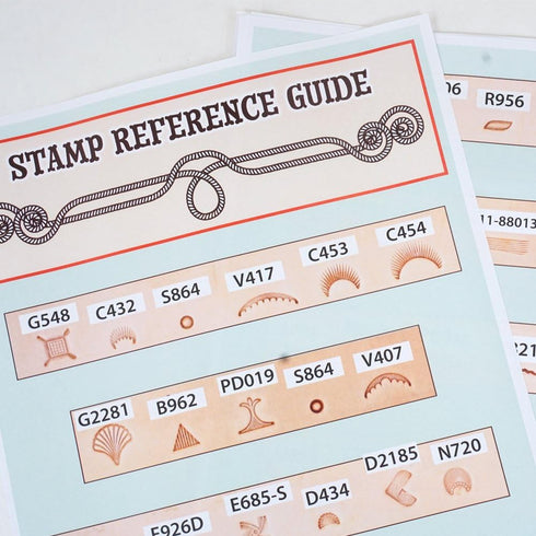 SLC Belt Tracing & Tooling Pattern Pack - 25 Different Designs, Labeled Tooling Designs with Stamp Reference Guide, Beginner to Expert Level...