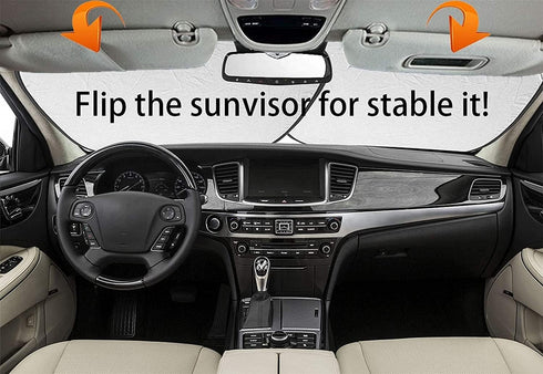 MSD Car Sun Shade Windshield Sunshade Universal Fit 2 Pack, Block Sun Glare, UV and Heat, Protect Car Interior, Image ID: Sunflower Field in Sunny...