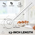 Zulay Kitchen 13-Inch Danish Dough Whisk - Stainless Steel Danish Whisk for Cooking with Single Eye Dough Hook - Traditional Dutch Whisk - Bread W...