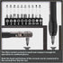 11pc 36-Tooth 1/4 inch Mini Ratchet Wrench Screwdriver Bit Set 90 Degree High Torque Mini Offset Reversible Drive Handle...
