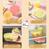 Silicone Stretch Lids Set for Food Storage, Fruit Pattern Food-grade Reusable Silicone Sealing Food Covers for Fresh-keeping Bowl Container Microw...