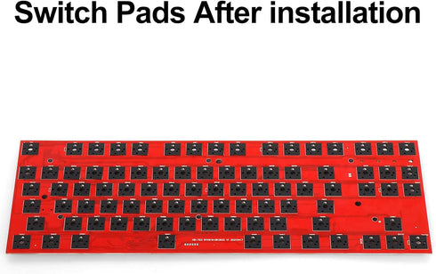 Eva Keyboard PCB Foam 60 Layout,Poron Switch Pads 120Pcs and Keyboard Sound Dampeners for Custom Keyboard...