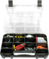 Performance Tool W5189 Durable Plastic Storage Organizer with Full-Height Dividers for Parts and Tools, Flat or Upright Storage with Built-in Feet...