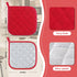 Joyhalo 6 Pack Pot Holders for Kitchen,Cotton Oven Holder with Great Heat Resistance,Non Slip Hot Pads for Kitchen Clearance,Red...