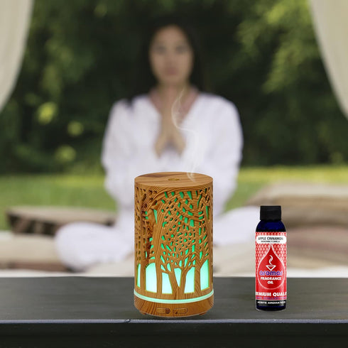 AROMAR Premium Fragrance Oil, Apple Cinnamon 4oz. Bottle. Long Lasting Aromatic Scent, Fresh and Revitalizing Aromatherapy for Living Room, Bedroo...