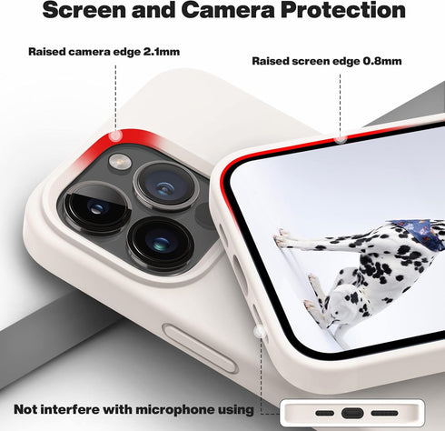 OTOFLY Designed for iPhone 13 Pro Max Case, Silicone Shockproof Slim Thin Phone Case for iPhone 13 Pro Max 6.7 inch (Stone)...