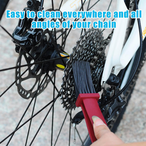 2 PCS Bike or Motorcycle Chain Washer, Motorcycle Chain Gear Scrubber Dirt Remover Washing Tool, Universal Mountain Bike Crankset Cleaning Brush, ...