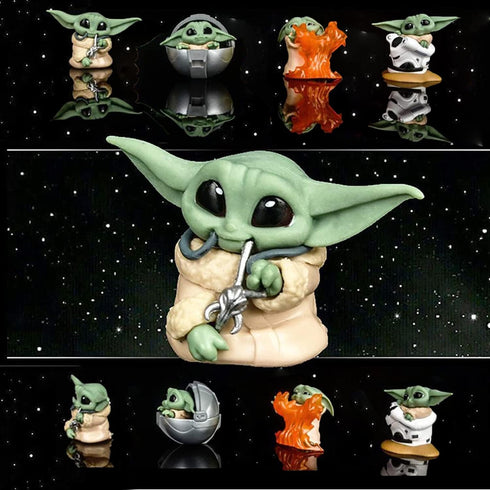 4-Pack Yoda Gifts,2.2-Inch Yoda Doll,Child Yoda Toy, Suitable for Movie Fans of All Ages...