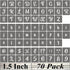 1.5 Inch Alphabet Letter Stencils - 70 Pack Letter Number Stencil Templates with Signs for Painting on Wood, Reusable Calligraphy Letters and Numb...
