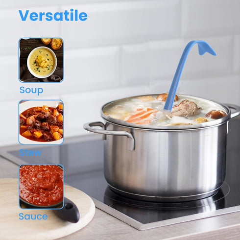 Whale Tail Soup Ladle, Cute Gifts, Ideal for Cooking, Serving Soup, Stew & Sauce, Funny Kitchen Gadgets & Utensil, Versatile Soup Tool with Food G...