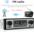 Classic Single Din Car Radio with Car Bluetooth,Car Stereo FM Radio,Hands-Free Calling,USB/SD/AUX Port,Car Mp3 Player,Voice Control,Remote Control...