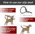 PetiFine Slip Lead Dog Leash,6FT x 3/8" Reflective Durable Dog Training Leash, Heavy Duty Adjustable Nylon Dog Rope Leash Slip Leash for Small Med...