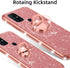 nancheng for OnePlus Nord N10 5G Phone Case, Case for Nord N10 5G Girls Women Cute Soft Silicone Pink Case with Ring Stand Strap Lanyard Shockproo...