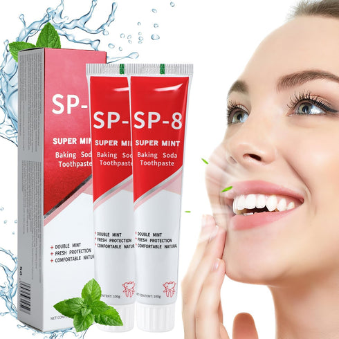2PCS SP-8 Ultra Whitening Toothpaste,SP-8 Toothpaste,SP 8 Probiotic Toothpaste, Sp8 Probiotic Brightening Toothpaste, Sp-8 Toothpaste Fresh Breath...