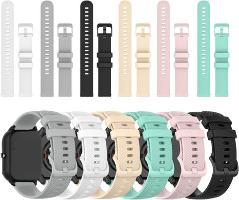 E ECSEM Intended for Bestinn Watch Bands, Soft Silicone Replacement Straps Adjustable Sport Wristbands for Bestinn 1.47'' Smartwatch Bands for Wom...