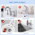 Silicone Sink Splash Guard 12 inch Sink Protectors for Kitchen Sink Faucet Handle Drip Catcher Mat for Bathroom Countertop Protect Sponge Holder, ...