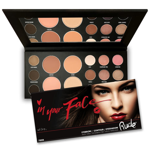 Rude Cosmetics In Your Face 3-in-1 Palette Makeup Women 0.84 oz...