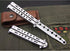 Butterfly knife, 2 Pack Practice Knives Trainer Martial Arts Practice Swords Steel Metal Folding Training Knife Tool Unsharpened for Men Boys Kids...