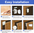ROTOPATA Magnetic Cabinet Locks for Babies Child, Baby Proofing Safety Latch for Cabinets Drawers Cupboard Kitchen Bedroom, Adhesive or Screw Two ...